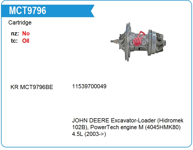 Картридж для турбокомпрессора E&E S1-009 (MCT9796)