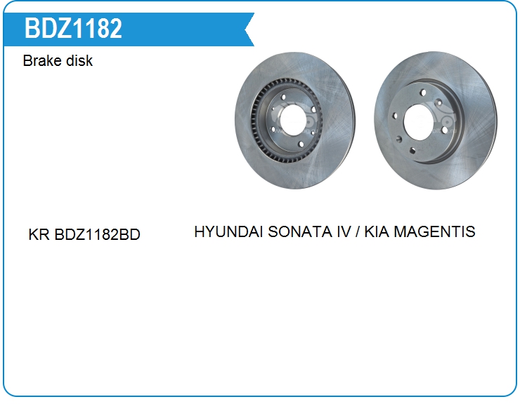 Диск тормозной Hyundai 517123C000 (BDZ1182)