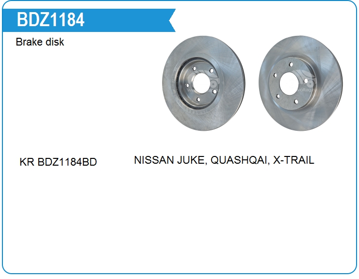 Диск тормозной Nissan 402064EA0A (BDZ1184)