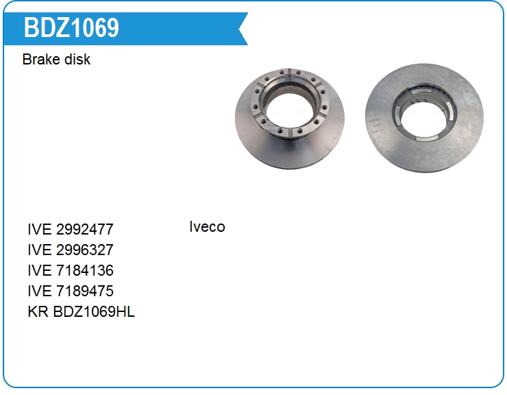 Диск тормозной Iveco 07184136 (2992477)