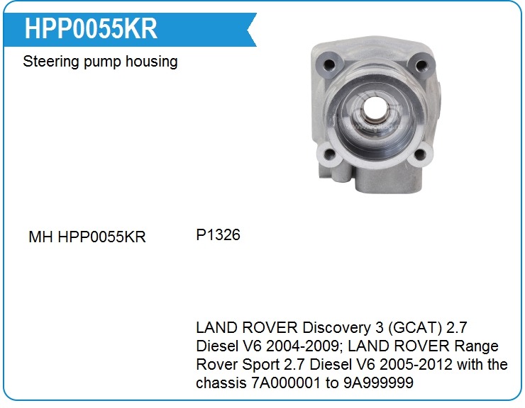 Корпус насоса ГУР Motorherz HPP0055KR (HPP0055KR)