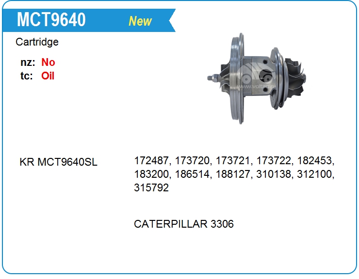 Картридж для турбокомпрессора E&E 4L-005 (MCT9640)