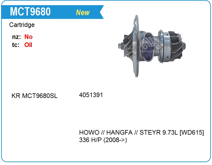 Картридж для турбокомпрессора E&E HX5-081 (MCT9680)