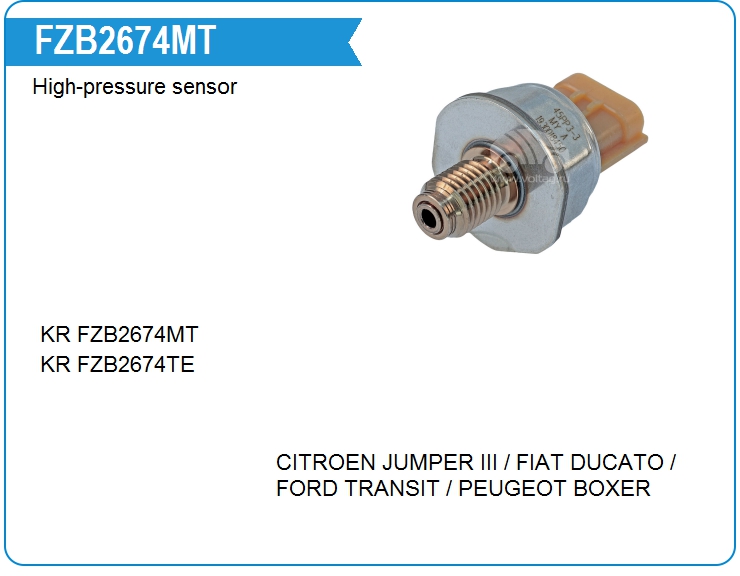 Датчик высокого давления топлива KRAUF FZB2674MT (9665400680)