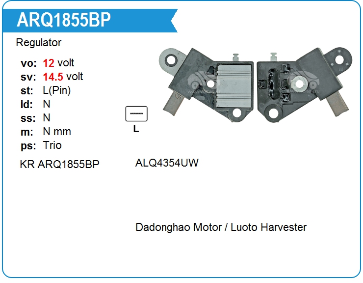 Регулятор генератора KRAUF ARQ1855BP (ARQ1855BP)