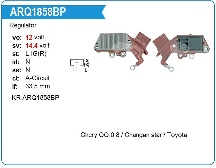 Регулятор генератора KRAUF ARQ1858BP (ARQ1858BP)