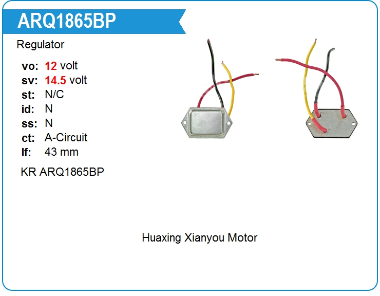 Регулятор генератора KRAUF ARQ1865BP (ARQ1865BP)