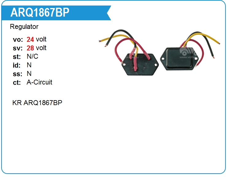 Регулятор генератора KRAUF ARQ1867BP (ARQ1867BP)