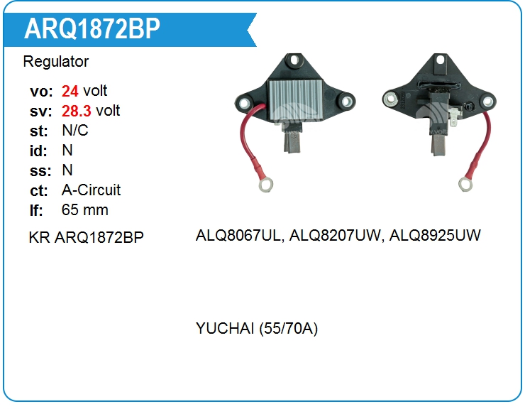 Регулятор генератора KRAUF ARQ1872BP (ARQ1872BP)