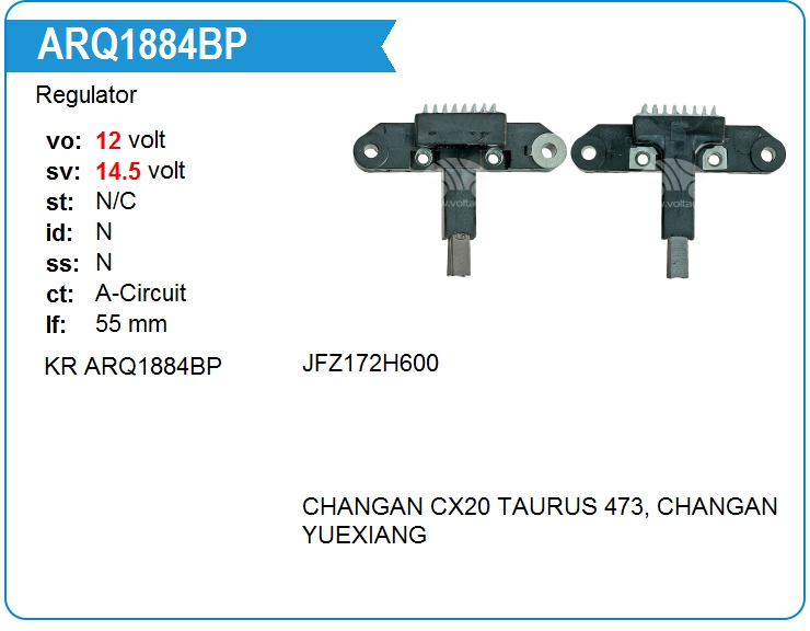 Регулятор генератора KRAUF ARQ1884BP (ARQ1884BP)