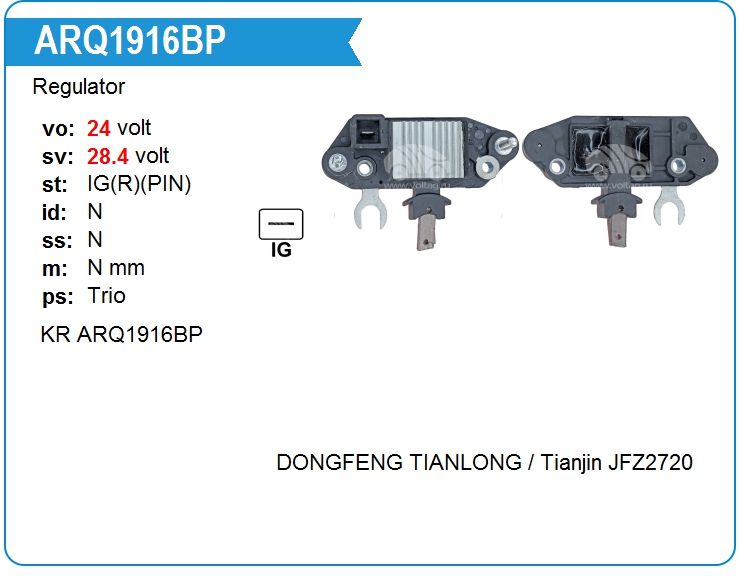 Регулятор генератора KRAUF ARQ1916BP (ARQ1916BP)