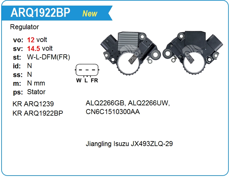 Регулятор генератора KRAUF ARQ1922BP (ARQ1922BP)