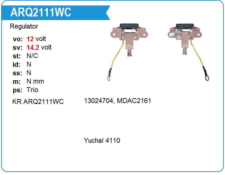 Регулятор генератора KRAUF ARQ2111WC (ARQ2111WC)