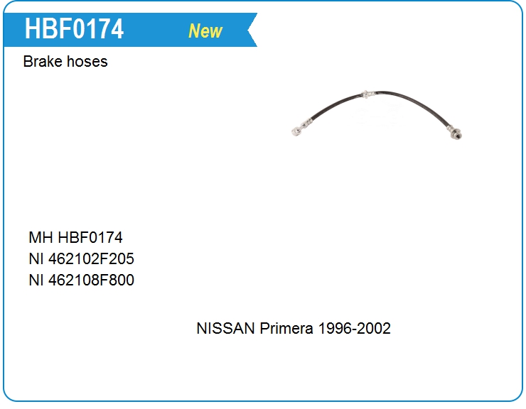 Шланг тормозной Nissan 462102F205 (HBF0174)