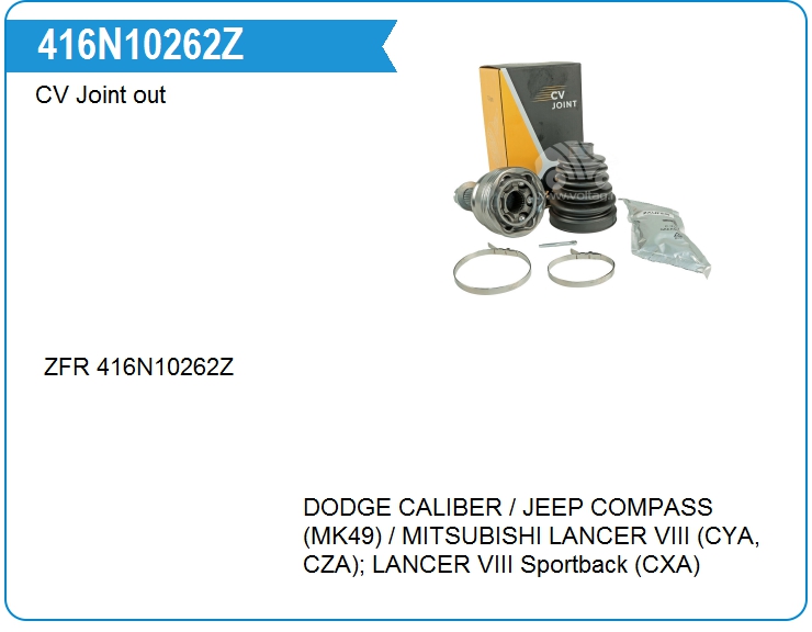 ШРУС наружный  ZAUFER 416N10262Z (416N10262Z)