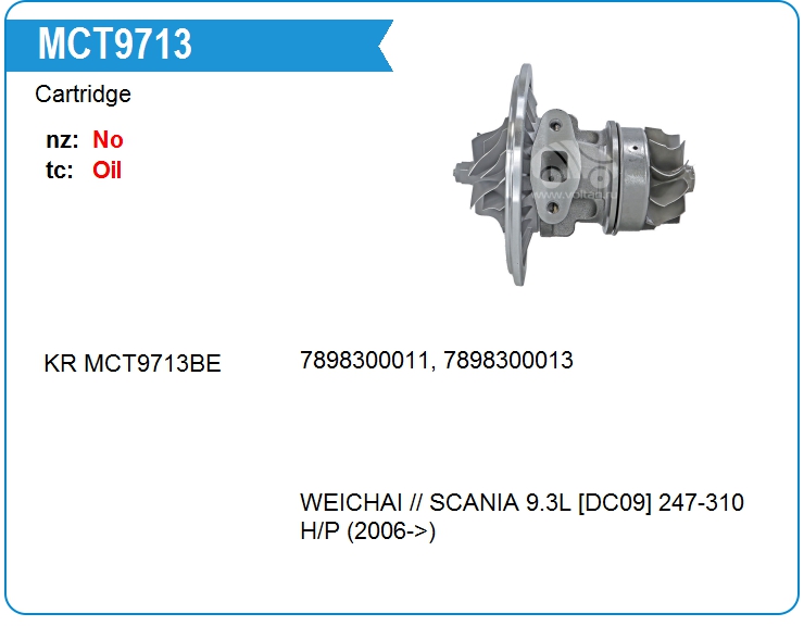 Картридж для турбокомпрессора E&E GT40-041 (MCT9713)