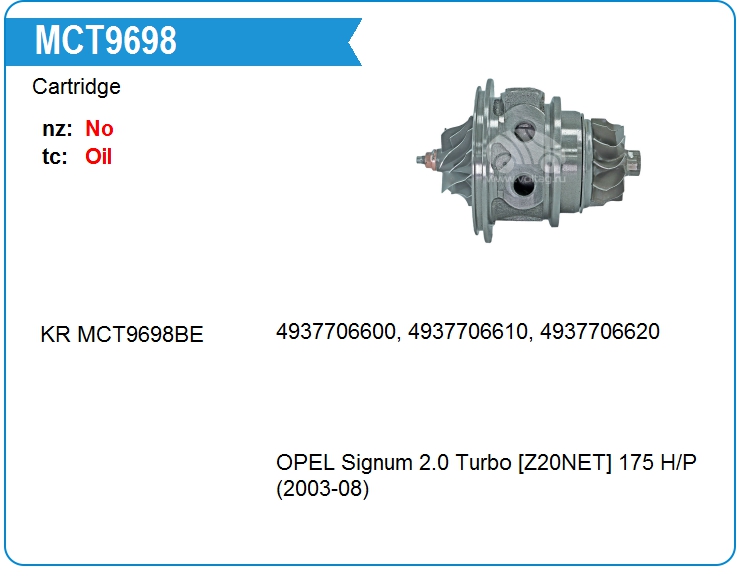 Картридж для турбокомпрессора E&E TD04-061 (MCT9698)