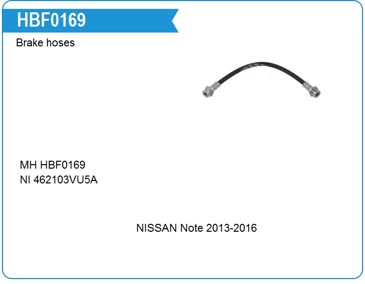 Шланг тормозной Nissan 462103VU5A (HBF0169)
