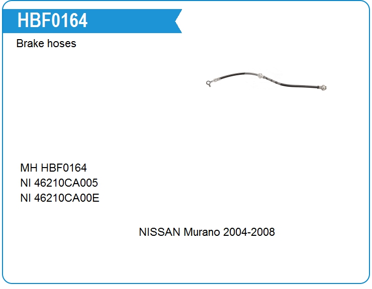Шланг тормозной Nissan 46210CA005 (HBF0164)