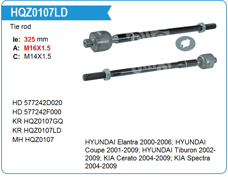 Тяга рулевая KRAUF HQZ0107LD (577242D000)