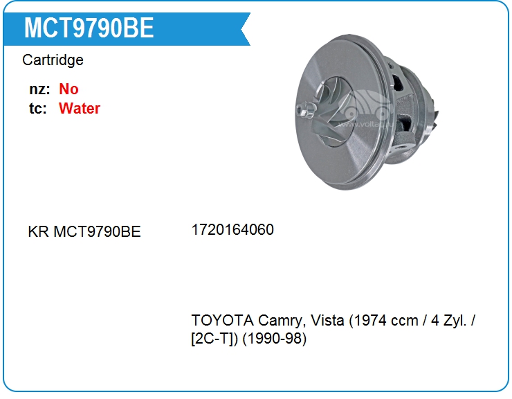 Картридж для турбокомпрессора KRAUF MCT9790BE (MCT9790BE)