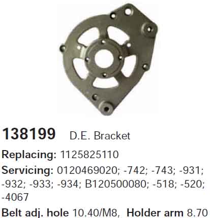Крышка генератора передняя Bosch 1125825110 (138199)